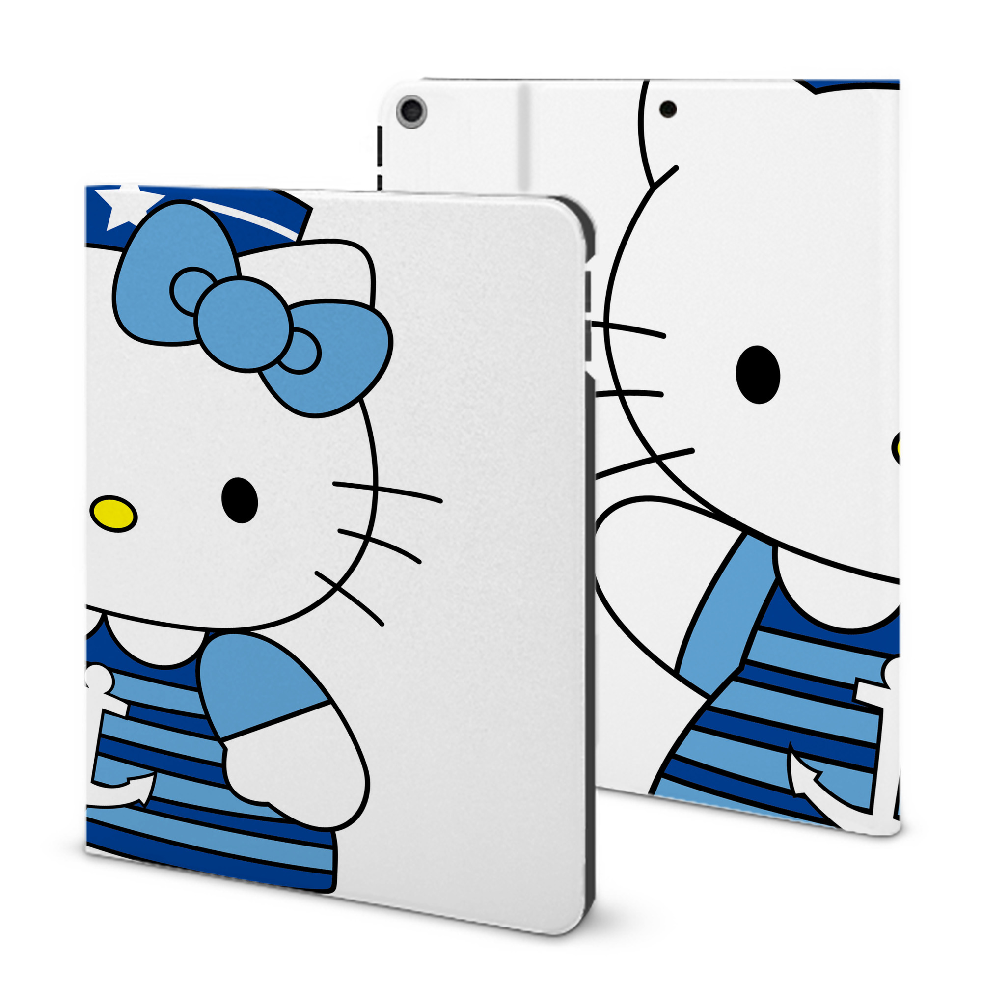 （画像用） Hello Kitty ハローキティ IPad ケース ブック型 PUレザー TPU 耐衝撃 軽量 薄型 ペン収納なし 全面保護 IPad 各モデル対応